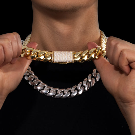Real Gold Plated Custom Cuban Link Chain