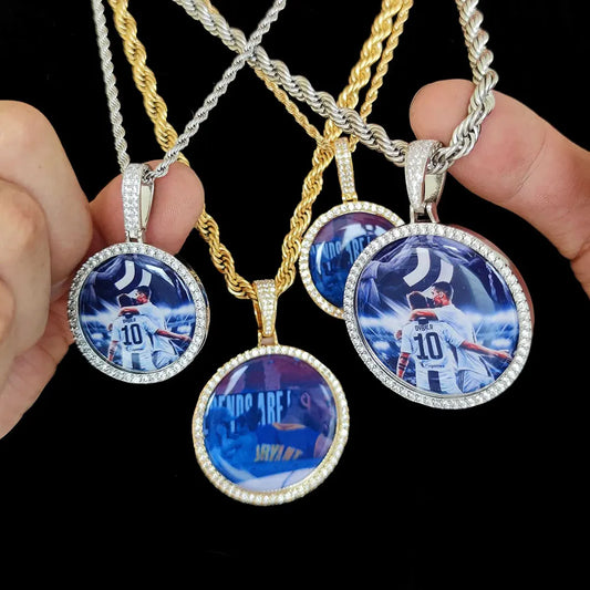 Custom Iced Out Memory Pendants Necklace