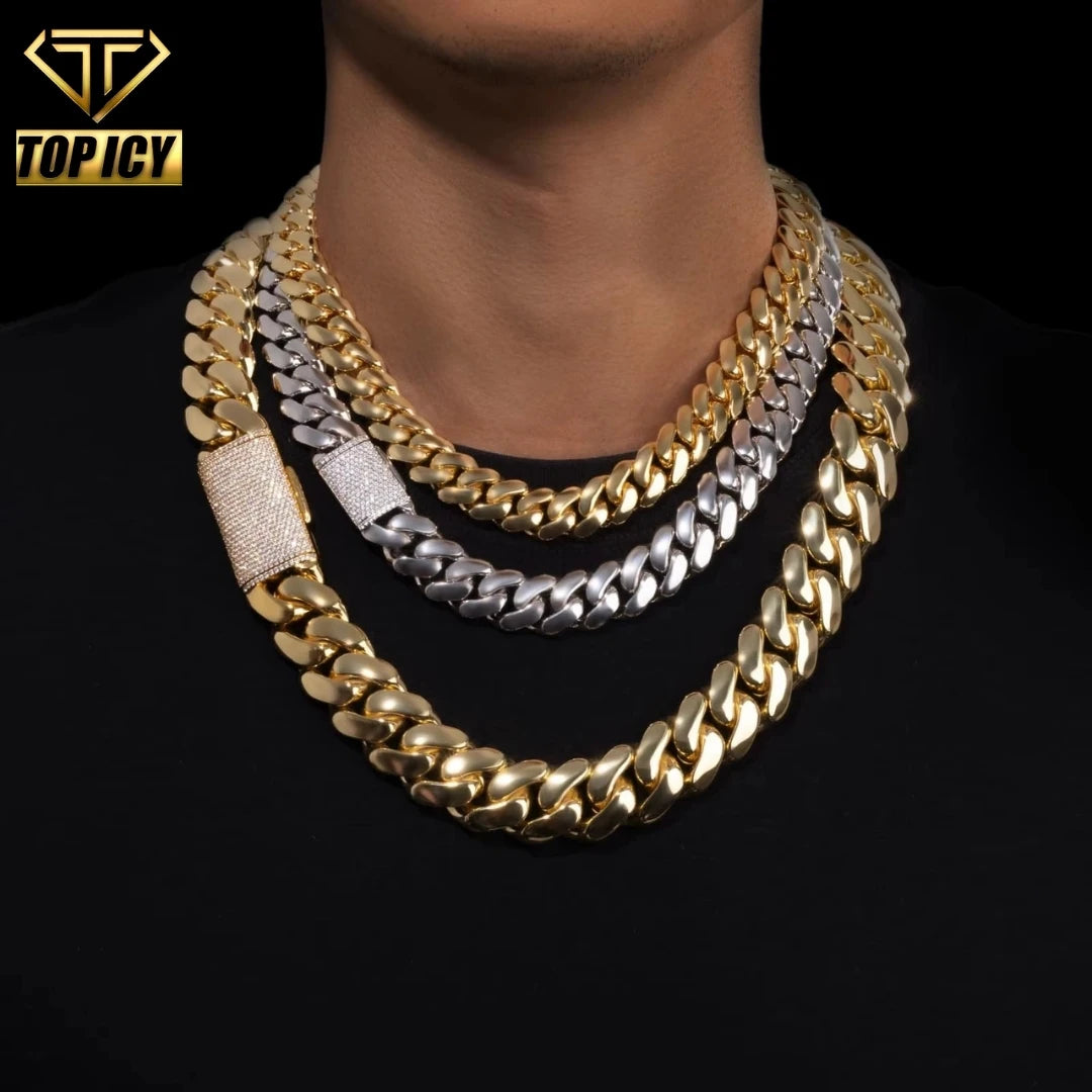 Real Gold Plated Custom Cuban Link Chain
