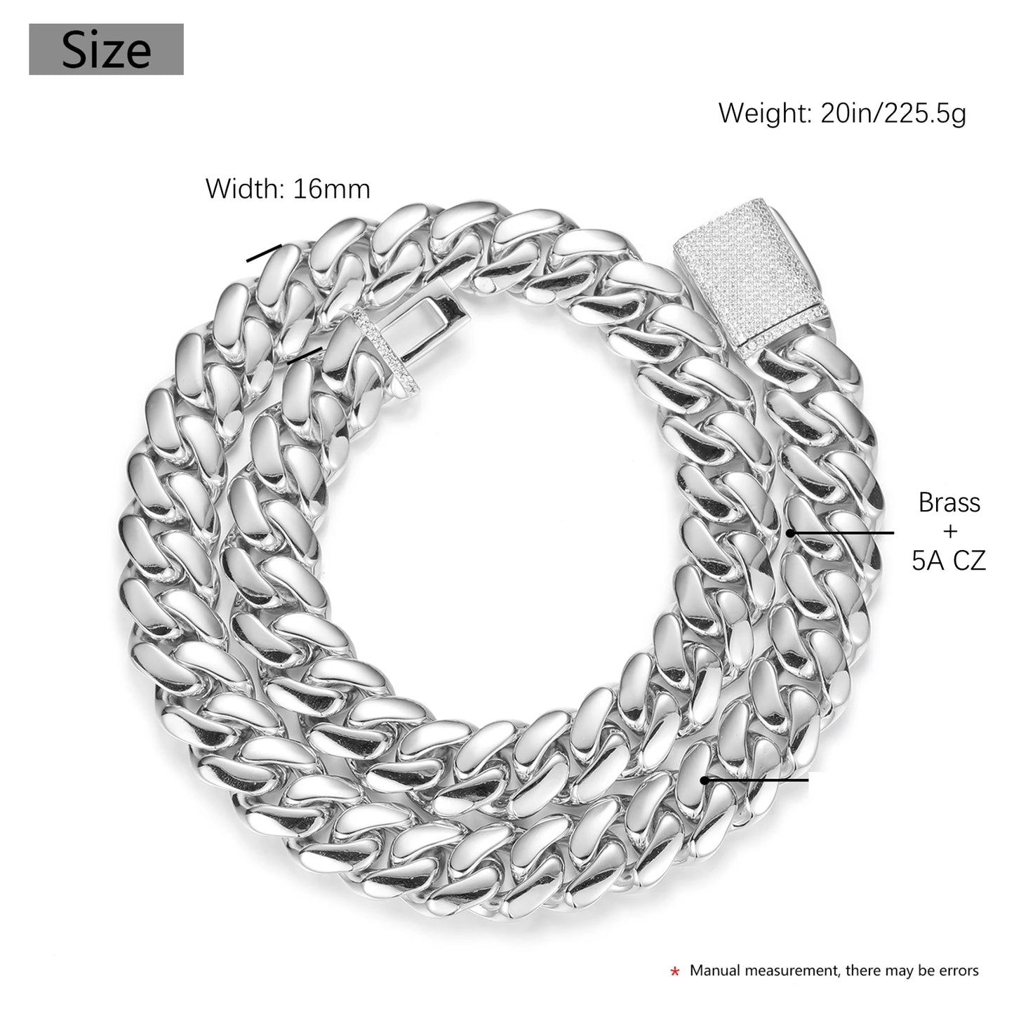 Real Gold Plated Custom Cuban Link Chain