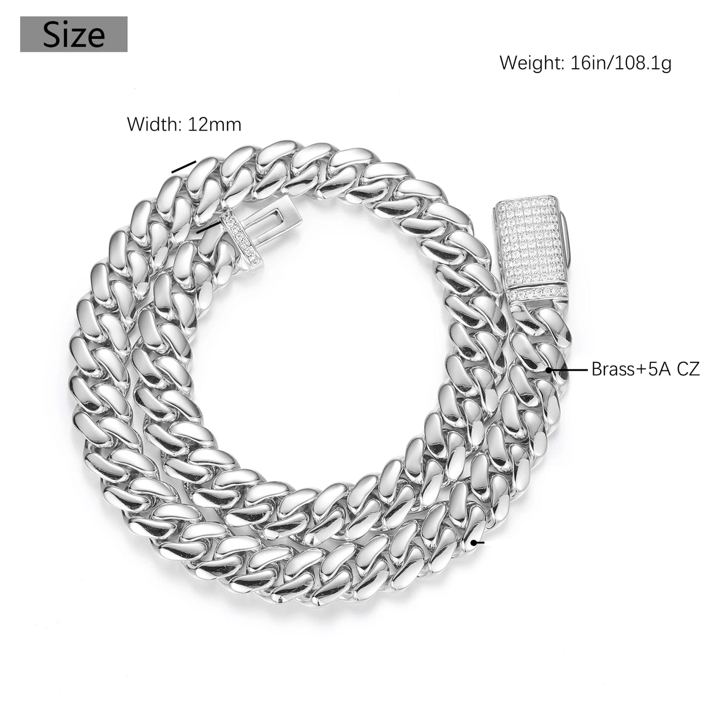 Real Gold Plated Custom Cuban Link Chain